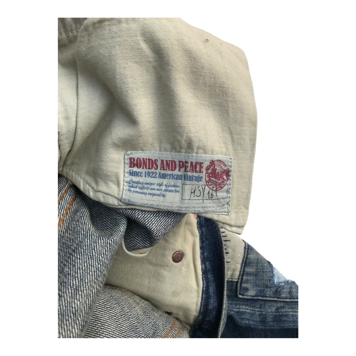 Other Bonds & Peace Distressed Patches Grunge Style Pants Size US 30 / EU 46 - 16 Thumbnail