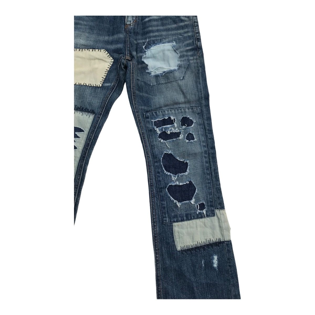 Other Bonds & Peace Distressed Patches Grunge Style Pants Size US 30 / EU 46 - 3 Thumbnail