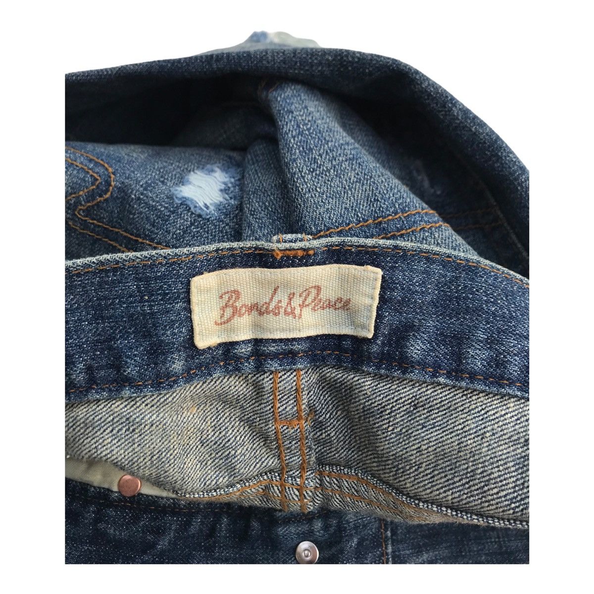 Other Bonds & Peace Distressed Patches Grunge Style Pants Size US 30 / EU 46 - 14 Thumbnail