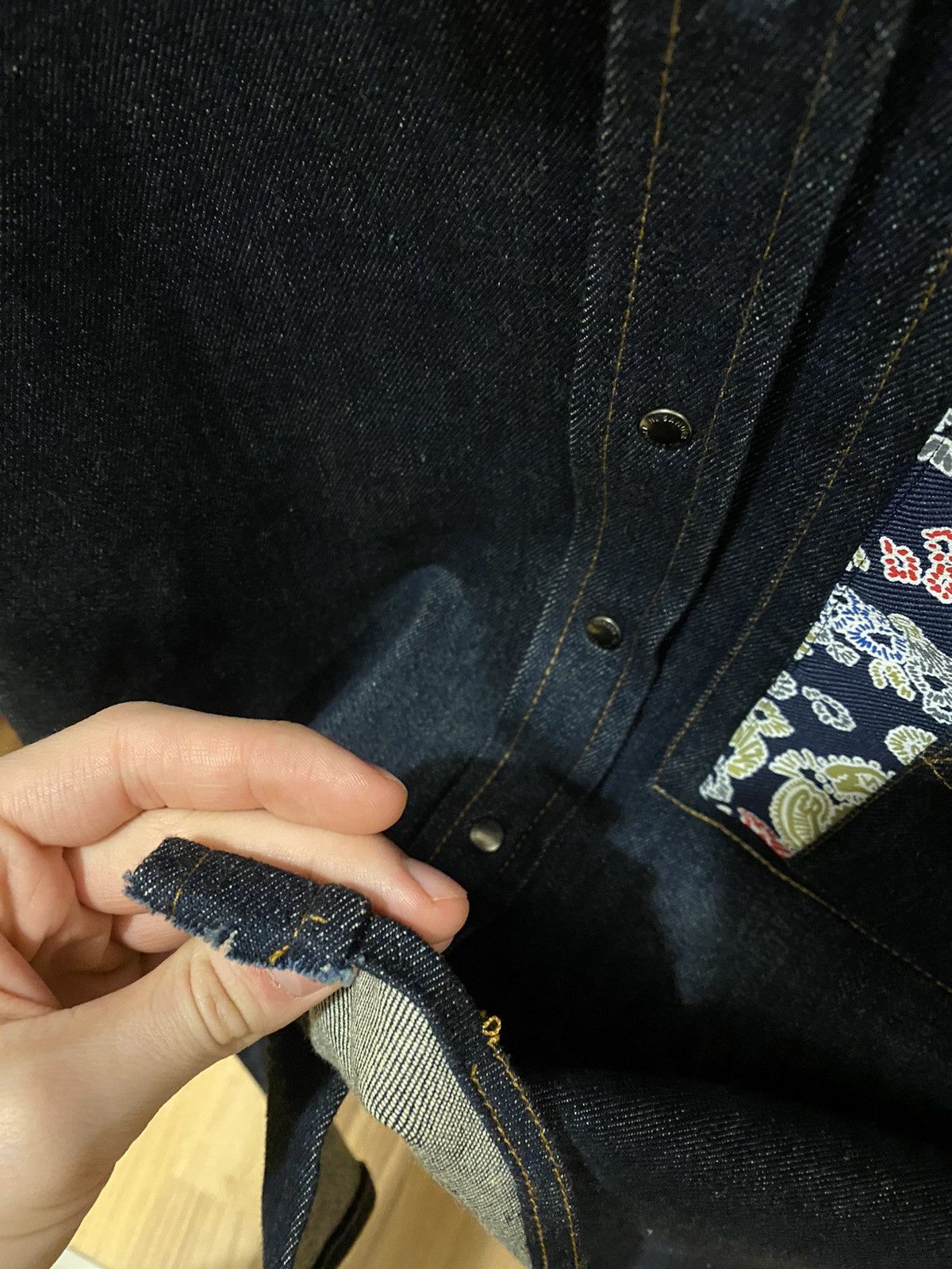 Jil Sander Jil Sander SS16 Floral Denim Shirt Archive Runway Size US M / EU 48-50 / 2 - 9 Thumbnail