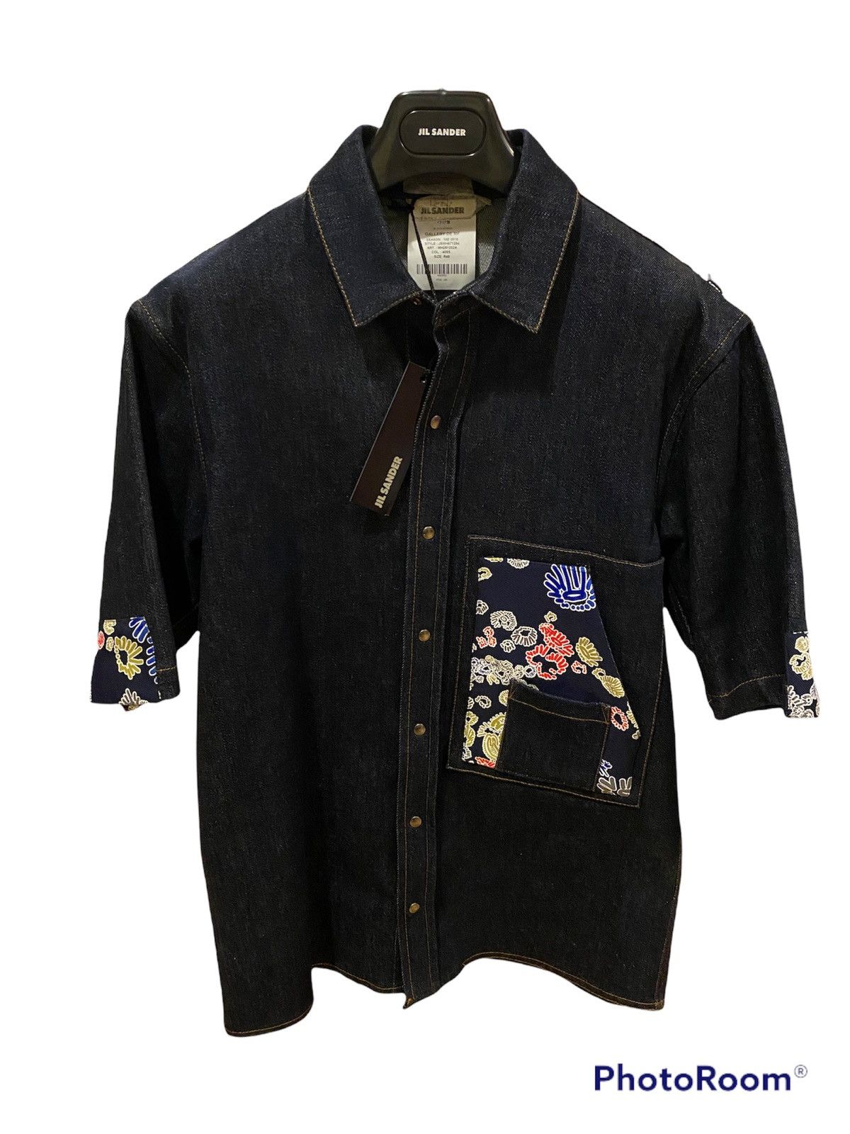 Jil Sander Jil Sander SS16 Floral Denim Shirt Archive Runway Size US M / EU 48-50 / 2 - 2 Thumbnail