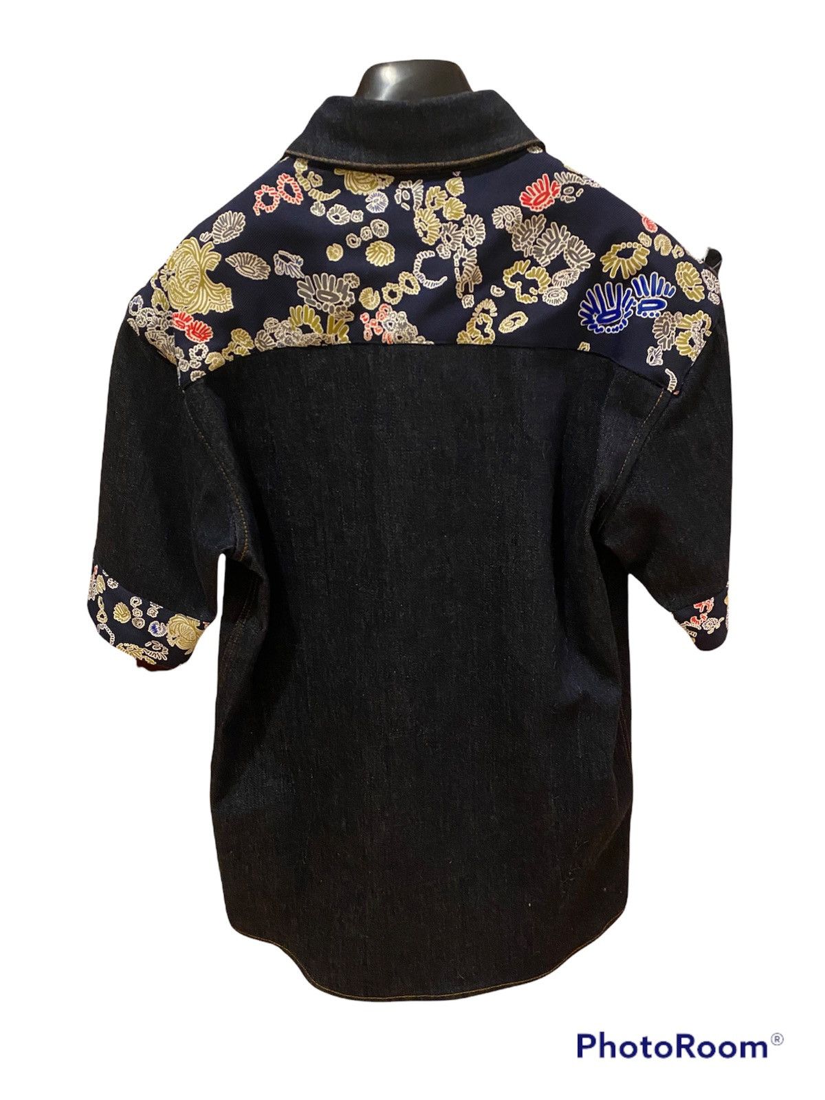 Jil Sander Jil Sander SS16 Floral Denim Shirt Archive Runway Size US M / EU 48-50 / 2 - 3 Thumbnail