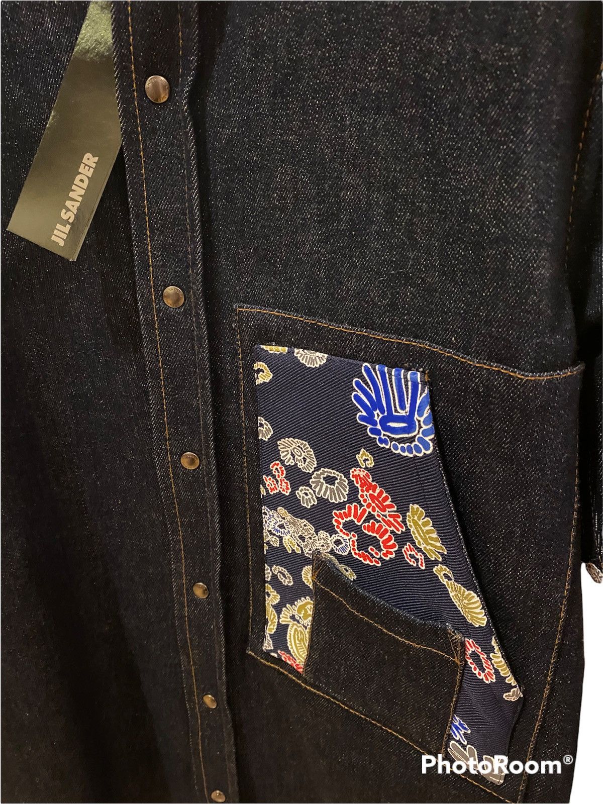 Jil Sander Jil Sander SS16 Floral Denim Shirt Archive Runway Size US M / EU 48-50 / 2 - 5 Thumbnail