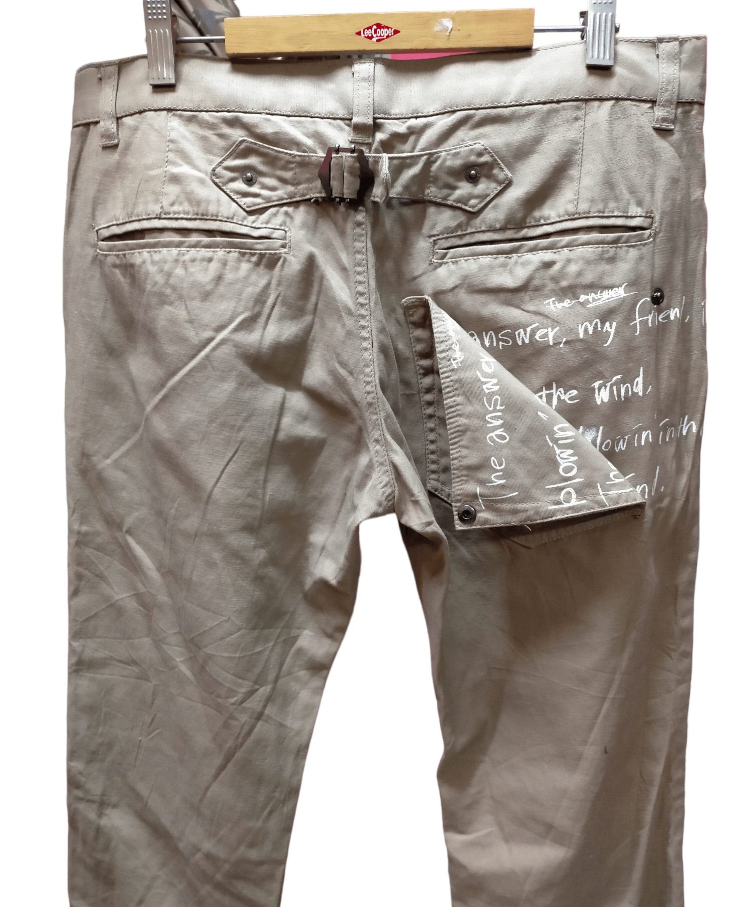 PPFM Buckle Back Casual Pants