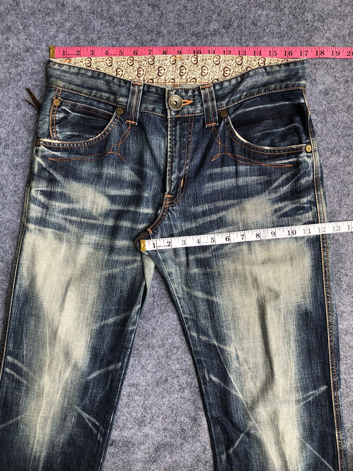Edwin Last Drop🔥Rare‼️Edwin 503 Blue Trip Jeans Size US 34 / EU 50 - 14 Thumbnail