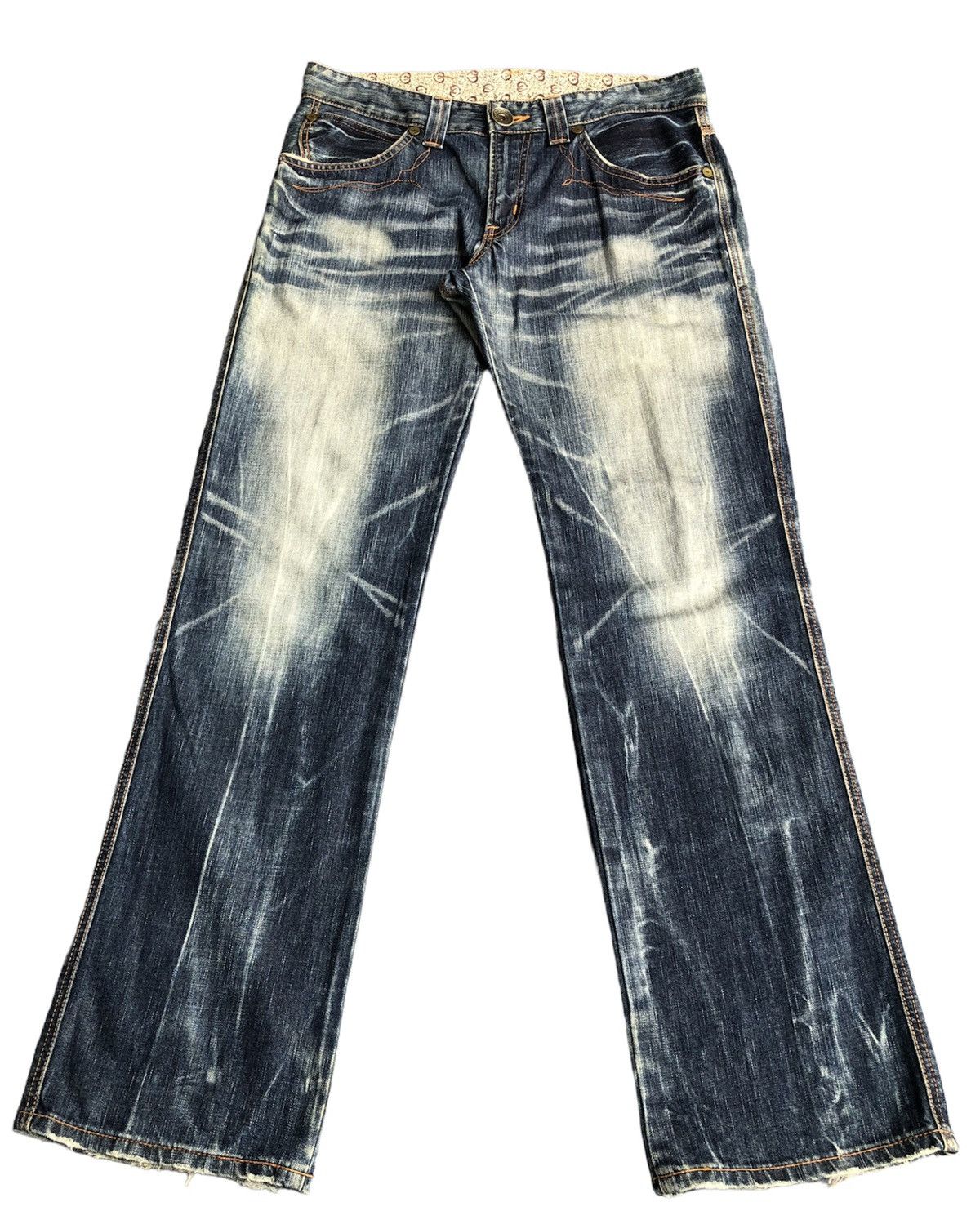 Edwin Last Drop🔥Rare‼️Edwin 503 Blue Trip Jeans Size US 34 / EU 50 - 4 Thumbnail
