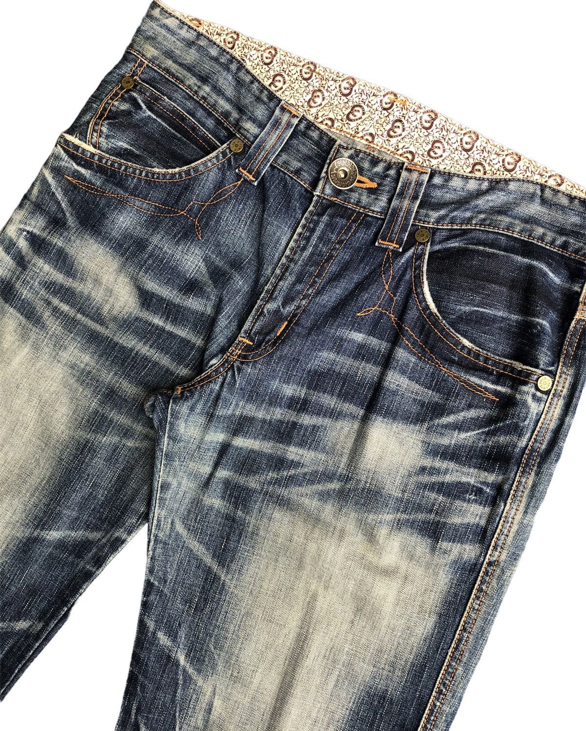 Edwin Last Drop🔥Rare‼️Edwin 503 Blue Trip Jeans Size US 34 / EU 50 - 5 Thumbnail