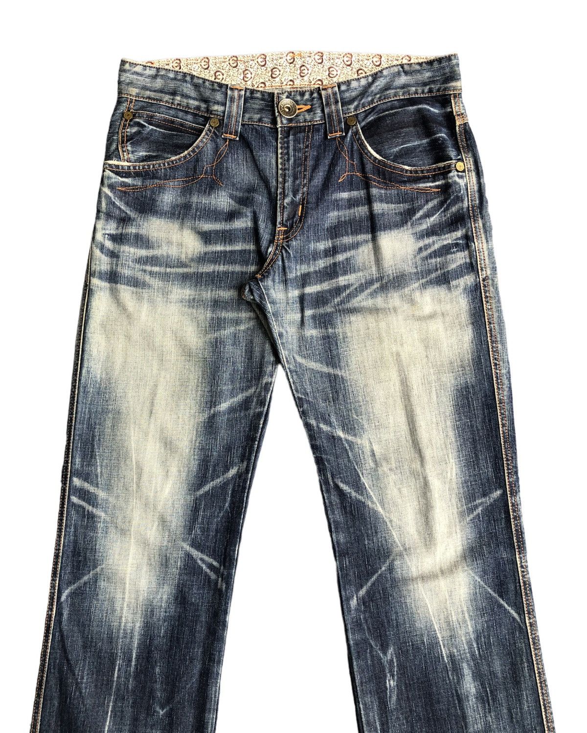 Edwin Last Drop🔥Rare‼️Edwin 503 Blue Trip Jeans Size US 34 / EU 50 - 3 Thumbnail