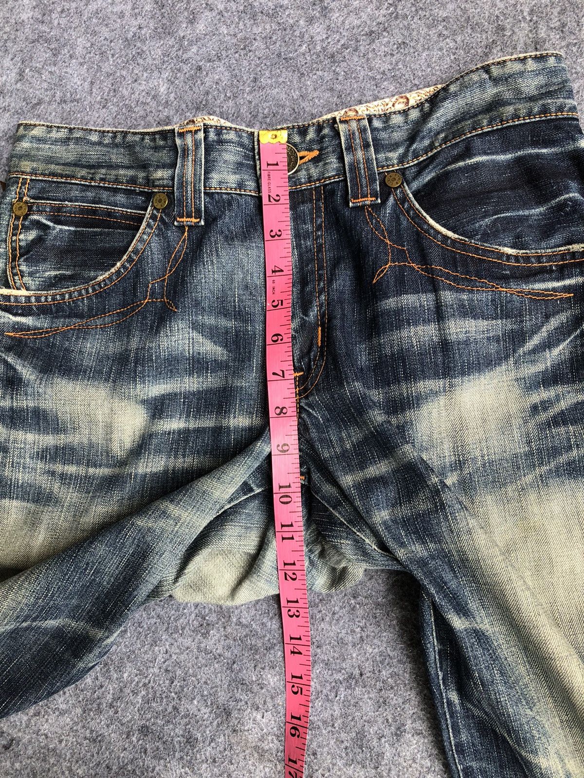 Edwin Last Drop🔥Rare‼️Edwin 503 Blue Trip Jeans Size US 34 / EU 50 - 17 Thumbnail