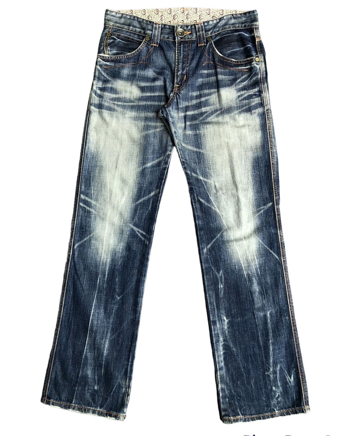Edwin Last Drop🔥Rare‼️Edwin 503 Blue Trip Jeans Size US 34 / EU 50 - 2 Thumbnail