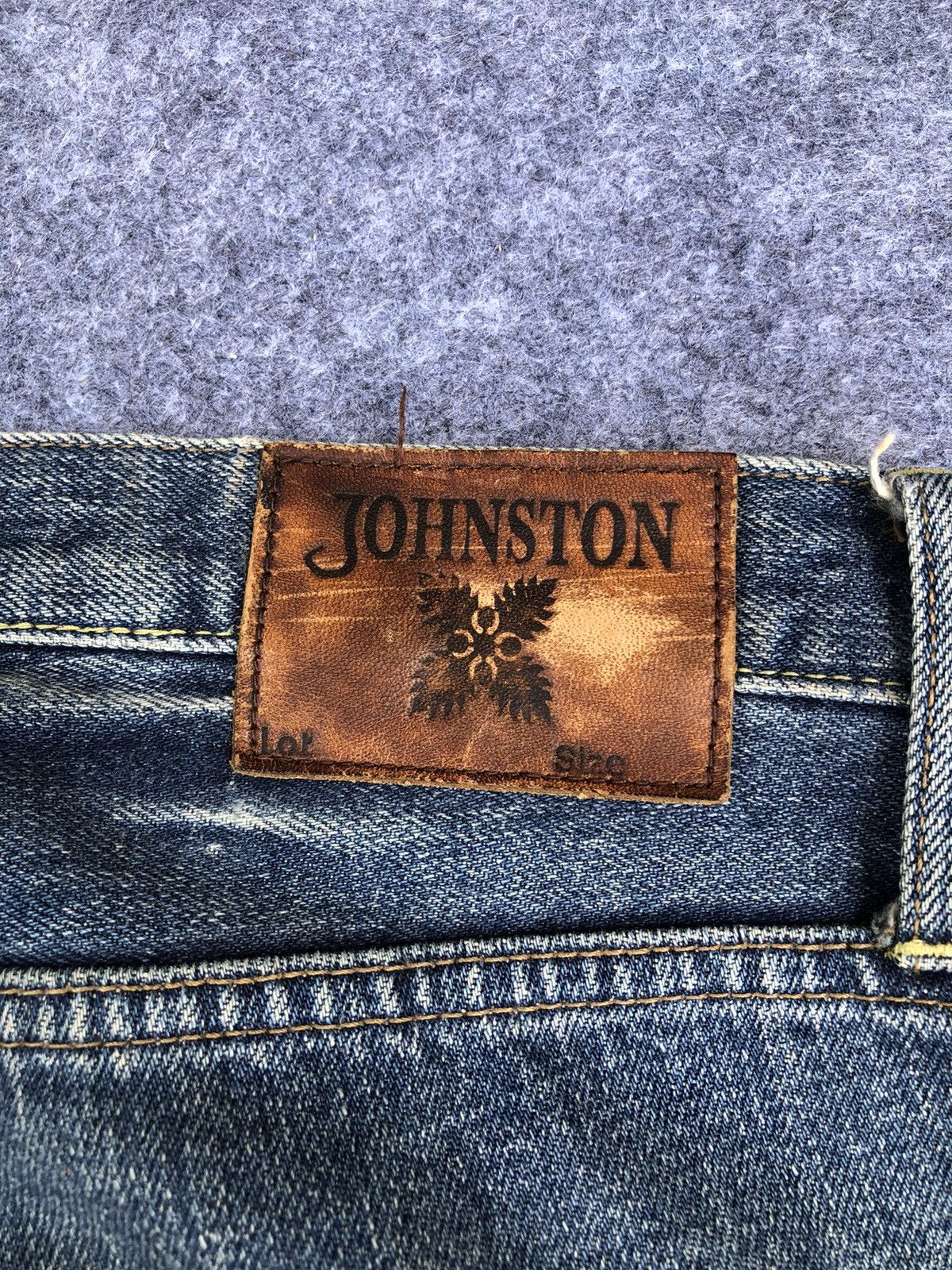 Johnston & Murphy Rare🔥Vtg Johnston Distressed Selvedge Japan Jeans Size US 33 - 8 Thumbnail