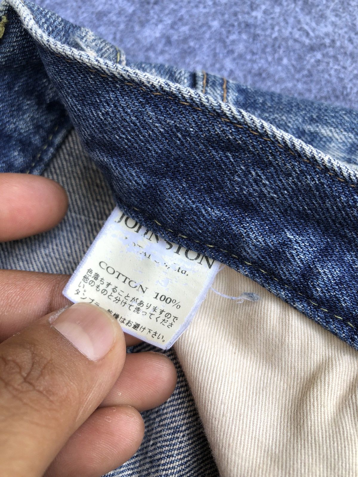 Johnston & Murphy Rare🔥Vtg Johnston Distressed Selvedge Japan Jeans Size US 33 - 12 Thumbnail