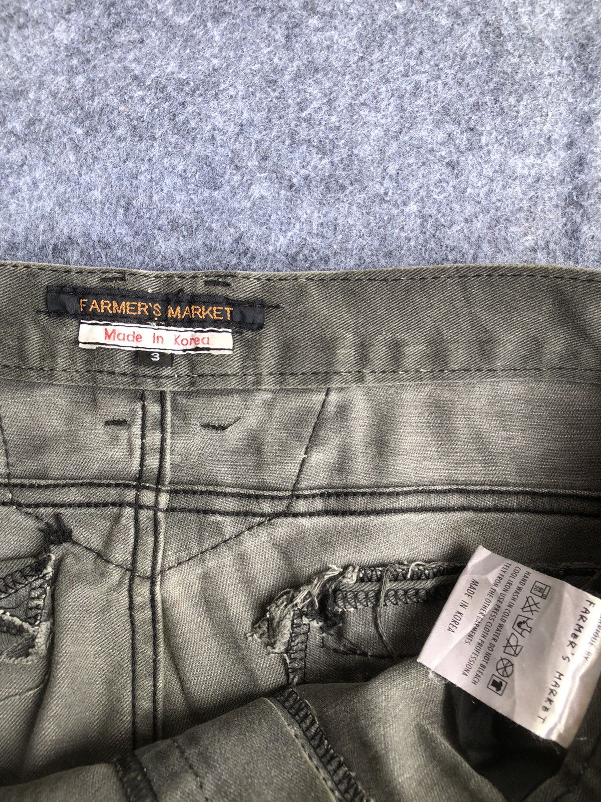 Japanese Brand Rare🔥Vtg Farmers Market Cargo Jeans Pants Multipocket Size US 35 - 8 Thumbnail
