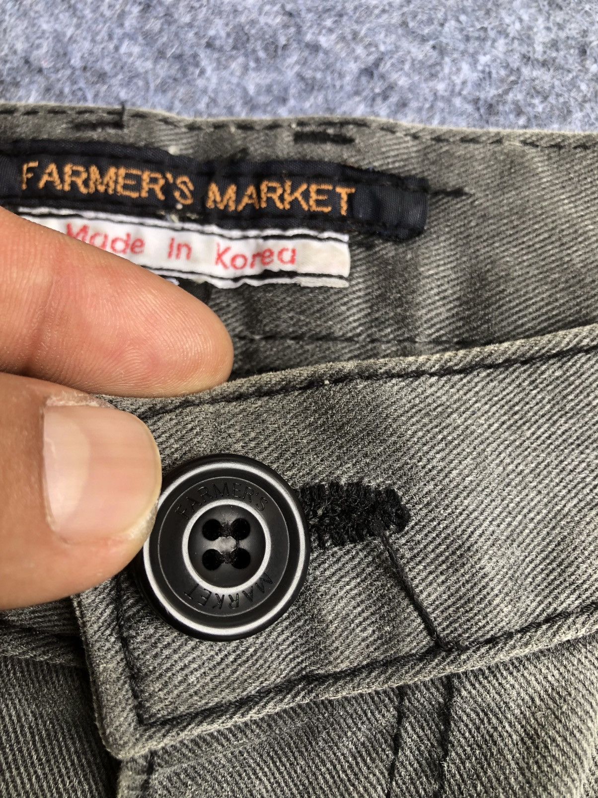 Japanese Brand Rare🔥Vtg Farmers Market Cargo Jeans Pants Multipocket Size US 35 - 7 Thumbnail