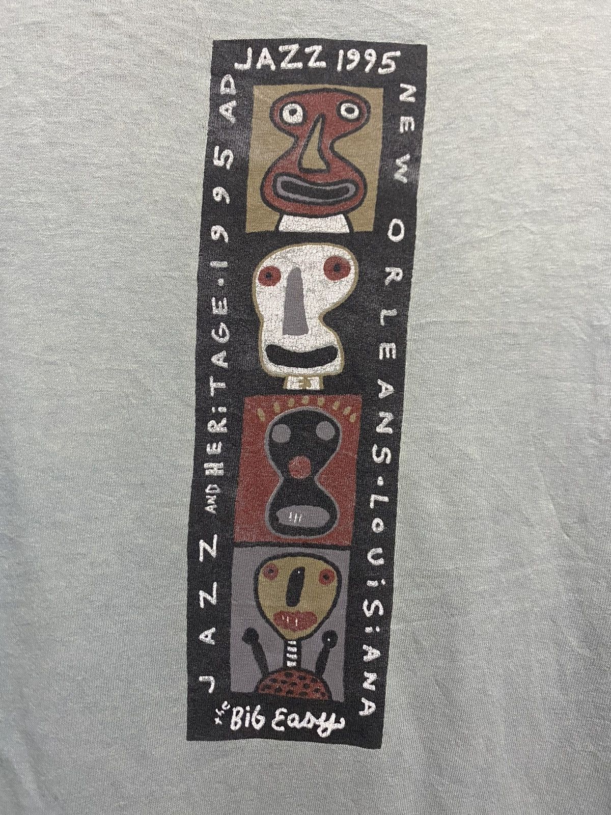 Band Tees × Vintage Vintage 90’s Jazz New Orleans Tee Size US XL / EU 56 / 4 - 7 Thumbnail
