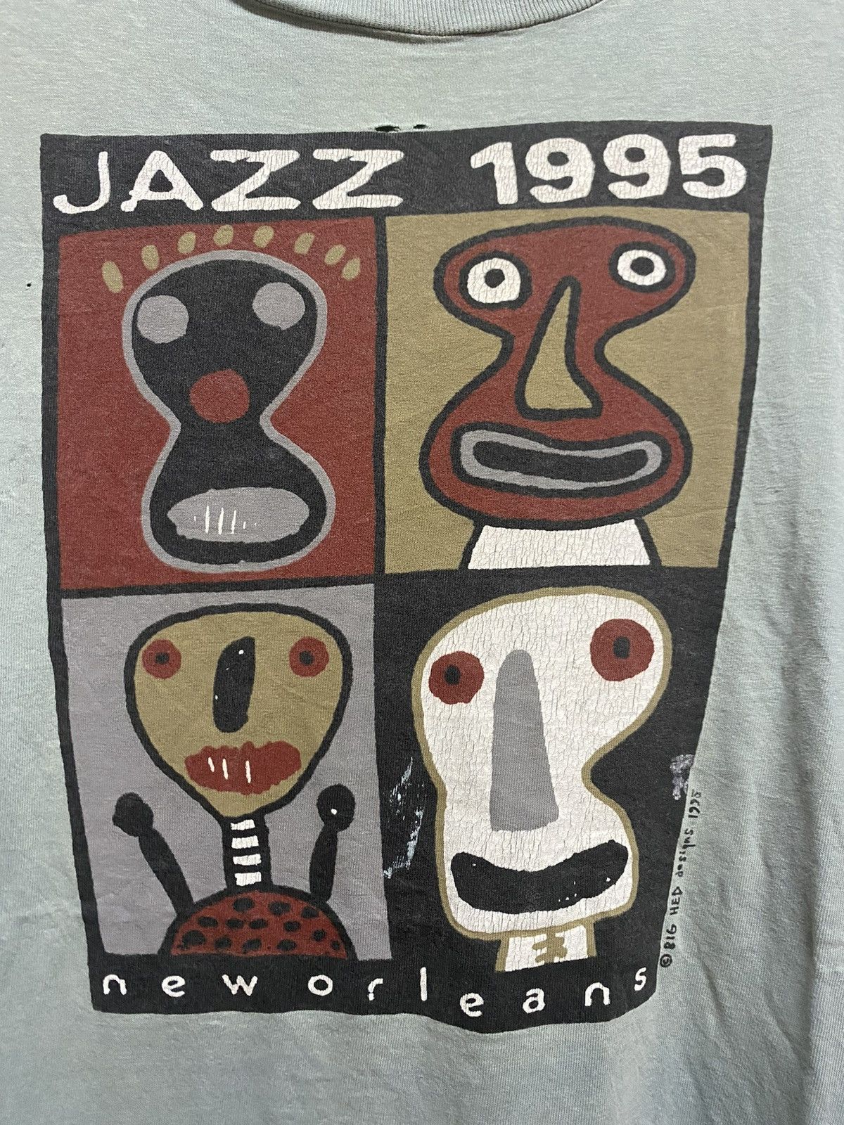 Band Tees × Vintage Vintage 90’s Jazz New Orleans Tee Size US XL / EU 56 / 4 - 2 Thumbnail