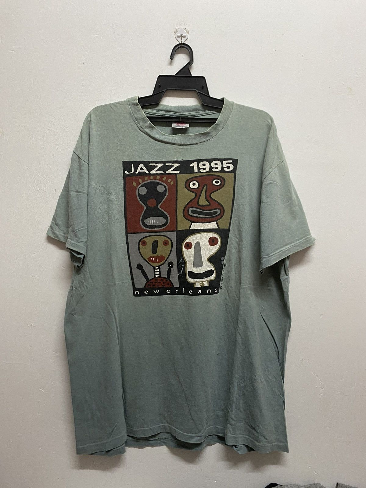 Band Tees × Vintage Vintage 90’s Jazz New Orleans Tee Size US XL / EU 56 / 4 - 1 Thumbnail