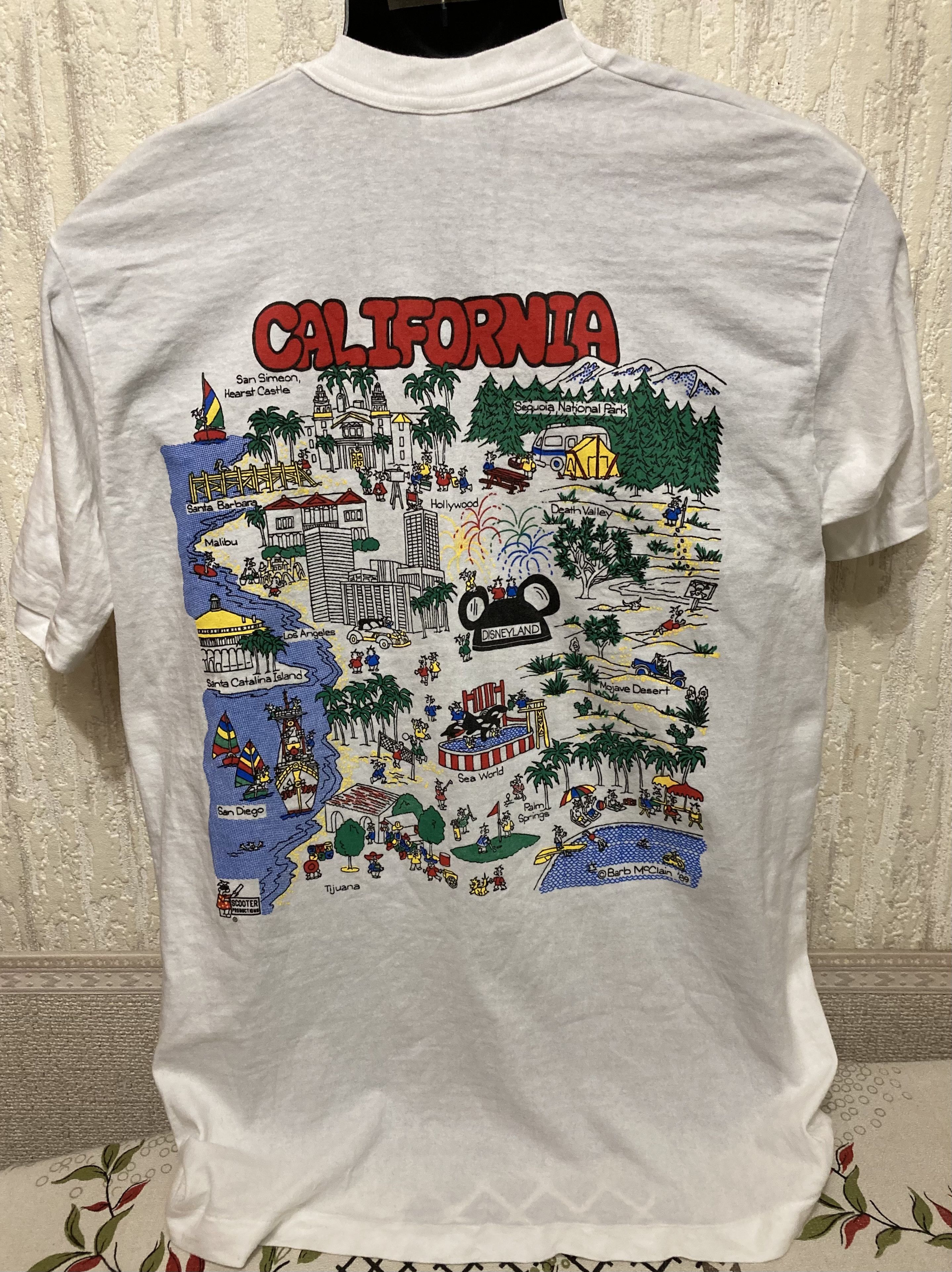 Hook-Ups Vintage California Barb Mc Clain Single Stitch Tee Size US M / EU 48-50 / 2 - 2 Thumbnail