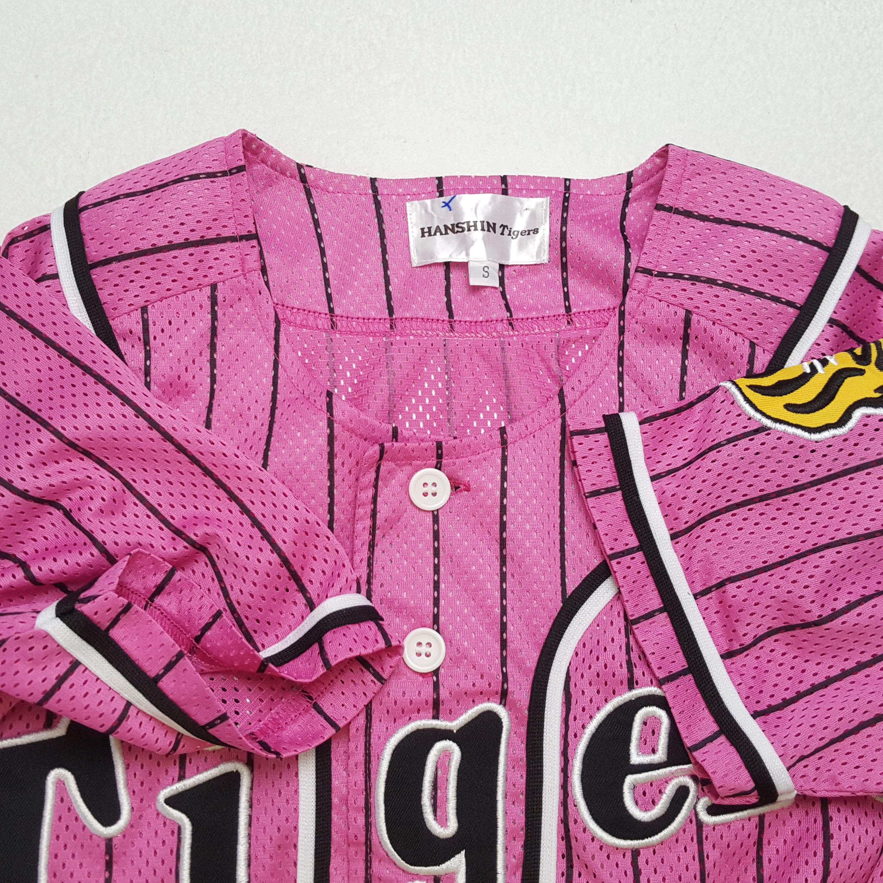 Vintage Vintage HANSHIN TIGERS Baseball Jersey Pink Shirts Size M / US 6-8 / IT 42-44 - 7 Thumbnail