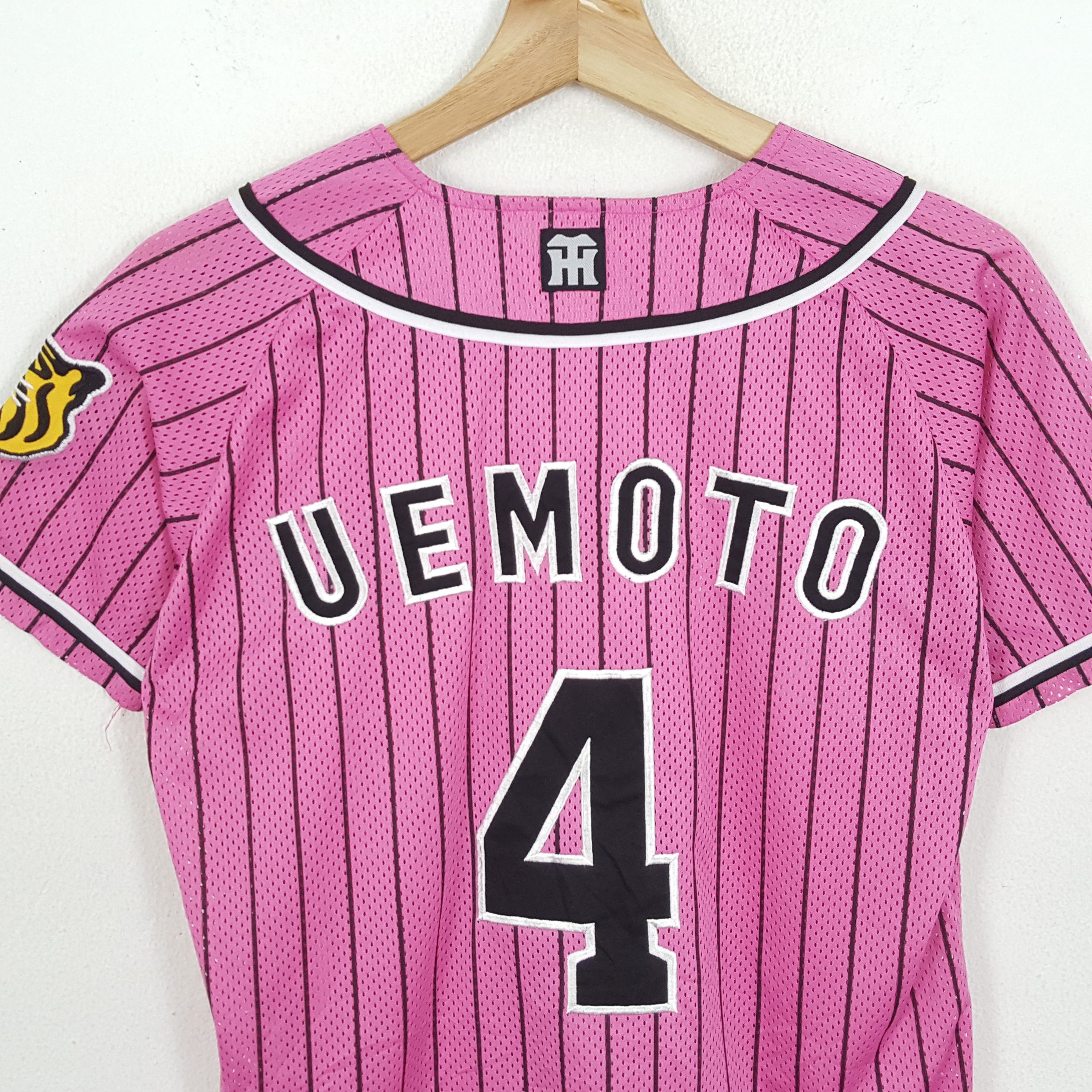 Vintage Vintage HANSHIN TIGERS Baseball Jersey Pink Shirts Size M / US 6-8 / IT 42-44 - 4 Thumbnail