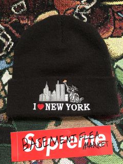 Supreme i love store new york beanie