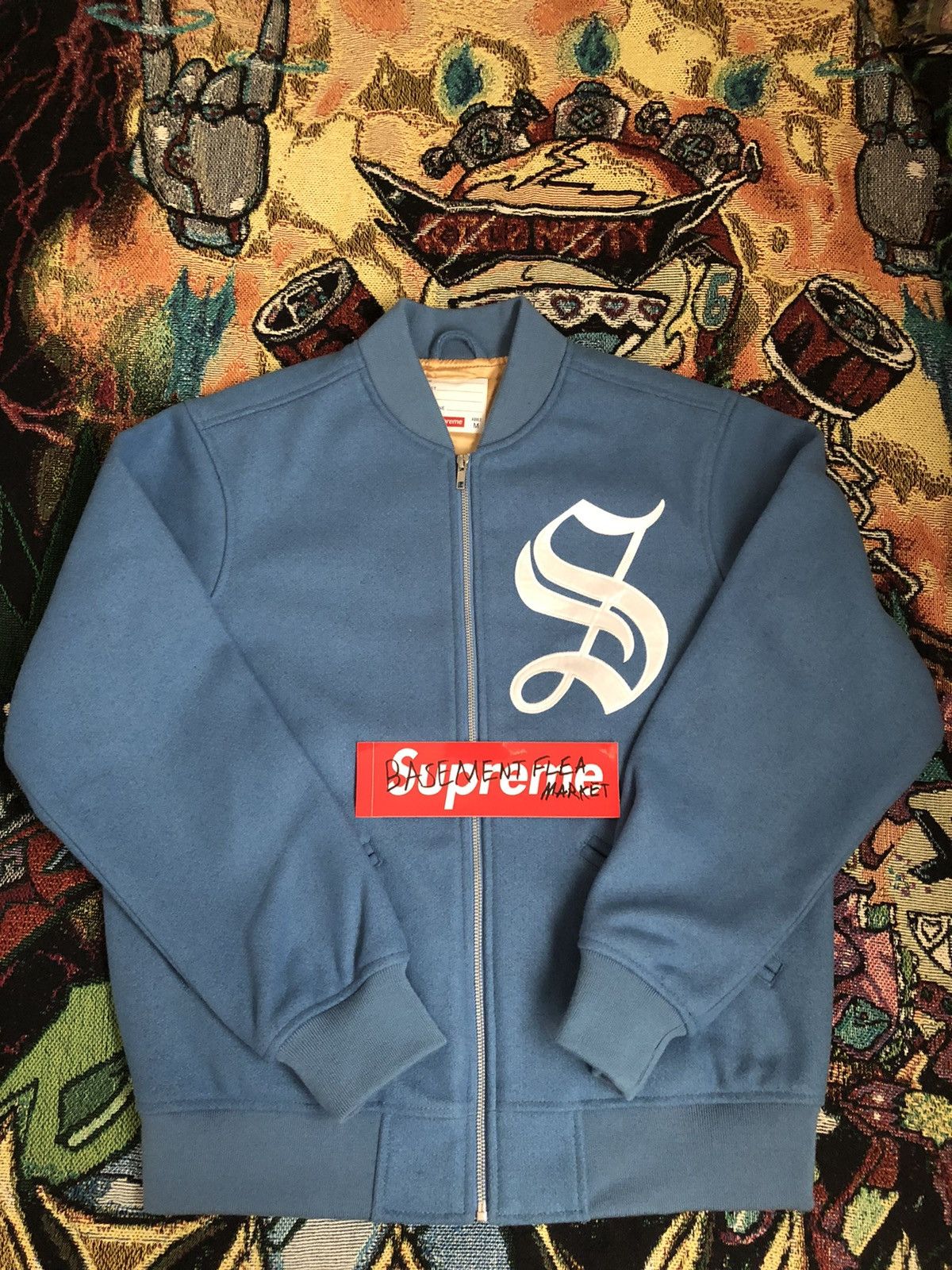Supreme Old English Zip Varsity Jacket M（Supreme Supreme