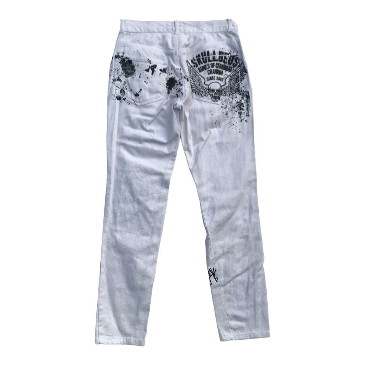 Japanese Brand Rare Skulldeos Graffiti Skulls Distressed Overprinted Pants Size US 29 - 11 Thumbnail