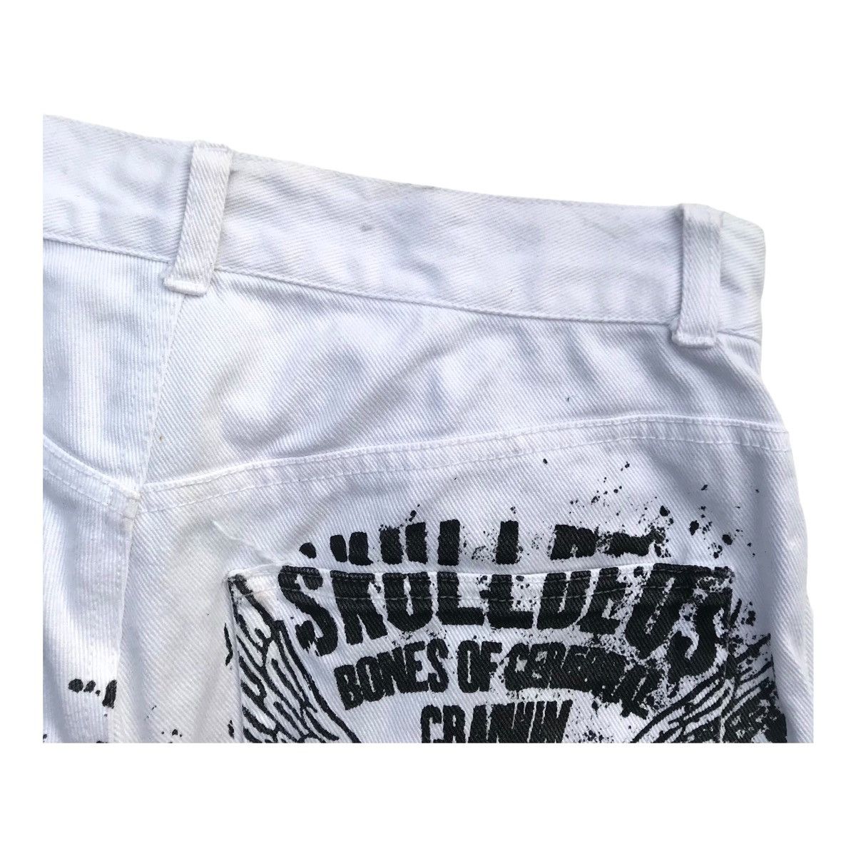 Japanese Brand Rare Skulldeos Graffiti Skulls Distressed Overprinted Pants Size US 29 - 16 Thumbnail
