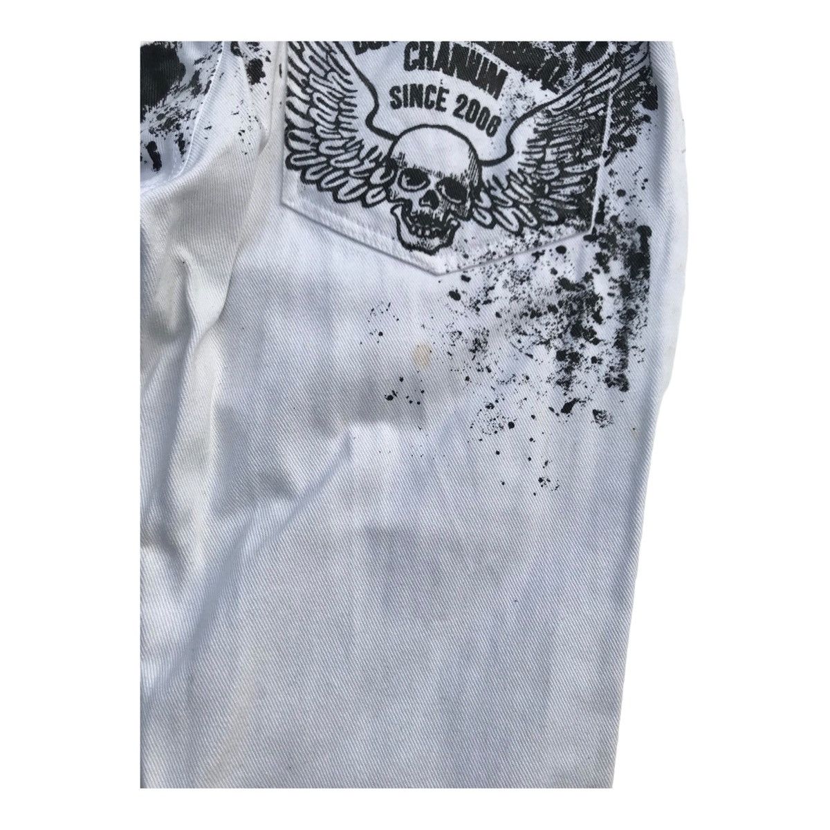 Japanese Brand Rare Skulldeos Graffiti Skulls Distressed Overprinted Pants Size US 29 - 15 Thumbnail