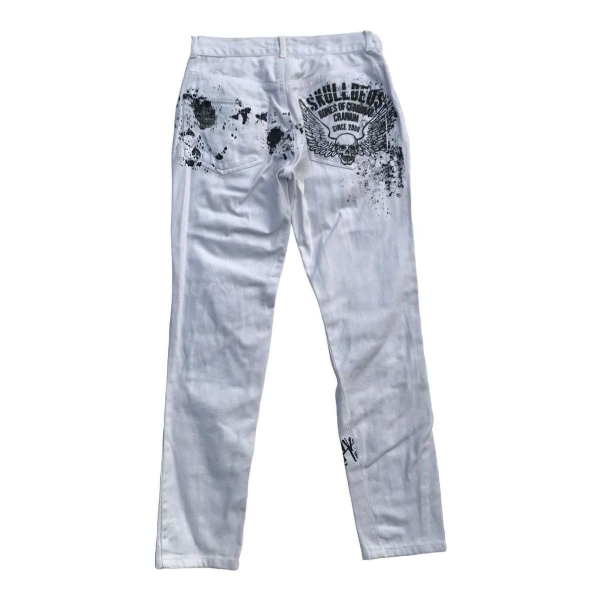 Japanese Brand Rare Skulldeos Graffiti Skulls Distressed Overprinted Pants Size US 29 - 12 Thumbnail