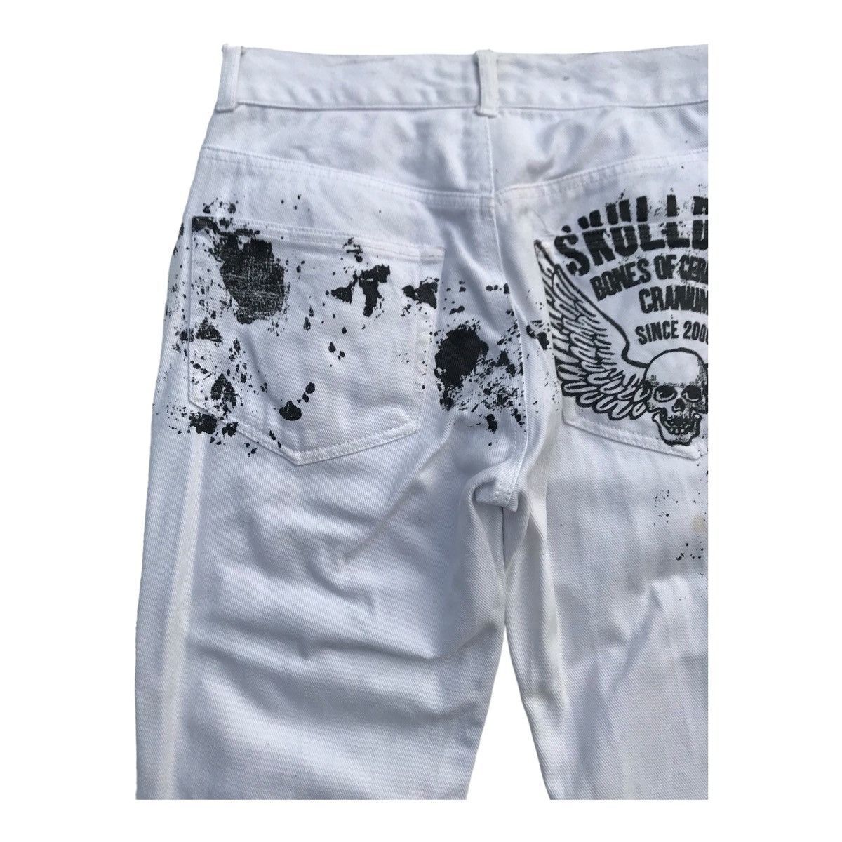 Japanese Brand Rare Skulldeos Graffiti Skulls Distressed Overprinted Pants Size US 29 - 14 Thumbnail