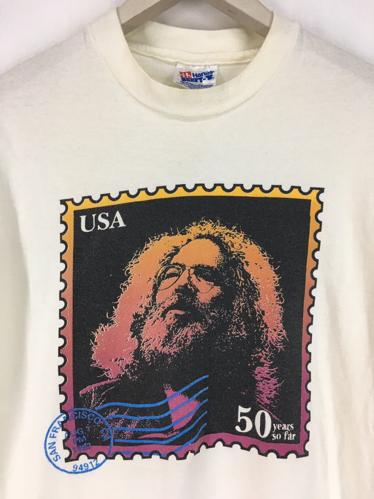 Band Tees Vintage 90s Jerry Garcia Grateful Dead t shirt Size US M / EU 48-50 / 2 - 3 Thumbnail