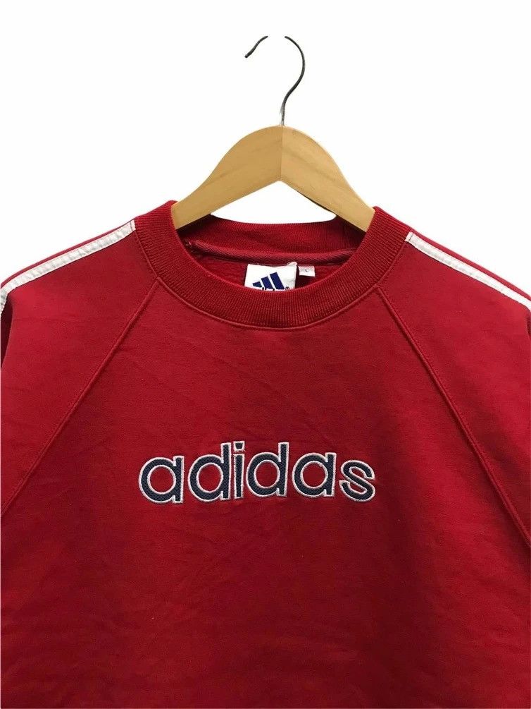 Adidas Vintage 90s Adidas Big Logo Streetwear Sweatshirt Size US M / EU 48-50 / 2 - 2 Thumbnail