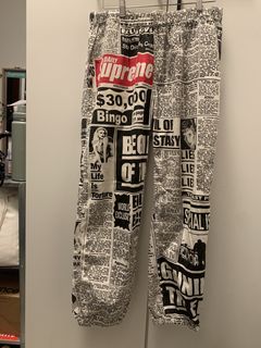 Supreme best sale newspaper pants