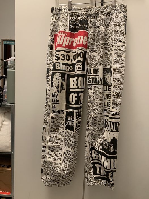 Supreme Newsprint Skate Pants-