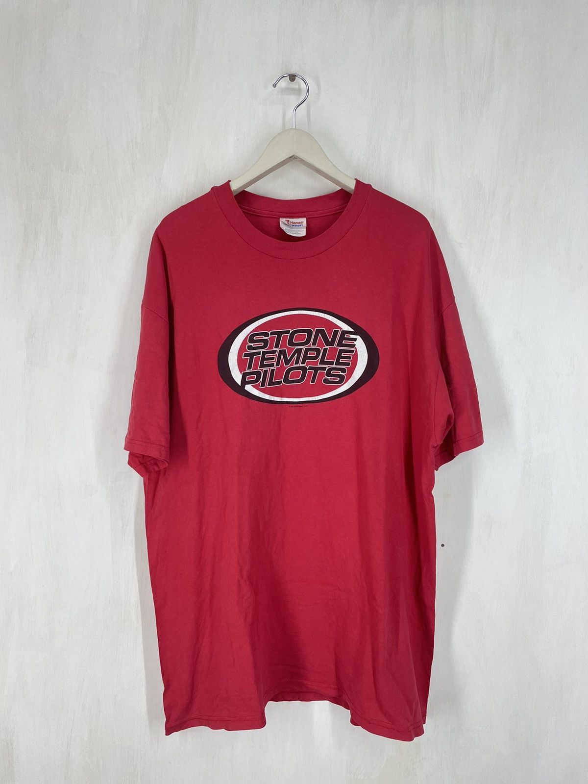 image of Band Tees x Vintage Y2K Stone Temple Pilots Grunge Rock Band T Shirt in Red, Men's (Size XL)