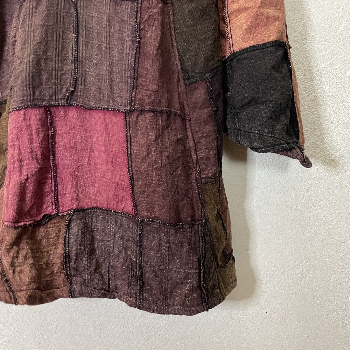 Japanese Brand Vintage Unbranded Patchwork Design Hoodies Jacket Size US S / EU 44-46 / 1 - 8 Thumbnail