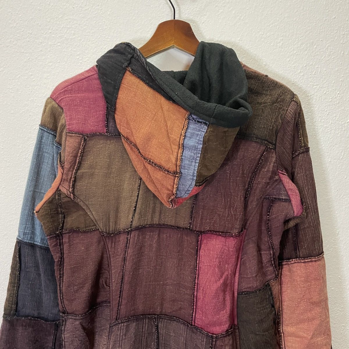 Japanese Brand Vintage Unbranded Patchwork Design Hoodies Jacket Size US S / EU 44-46 / 1 - 10 Thumbnail