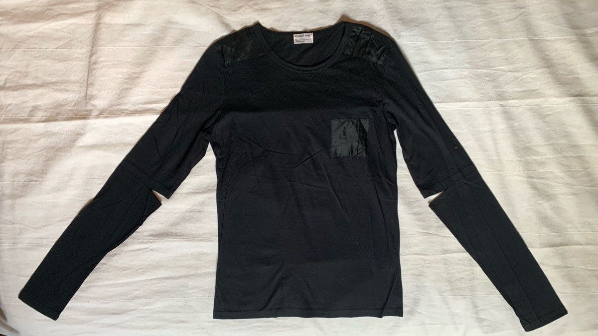 Helmut Lang Helmut Lang 1997 archive cut out elbow long sleeve 