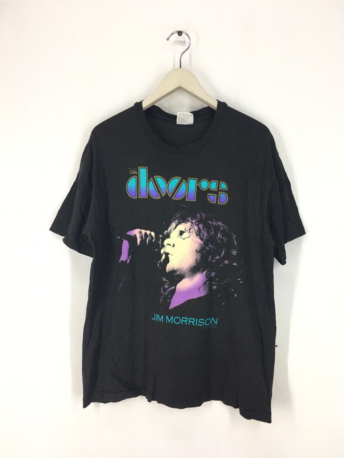 Band Tees Vintage 90s Jim Morrison The doors band t shirt Size US L / EU 52-54 / 3 - 1 Thumbnail