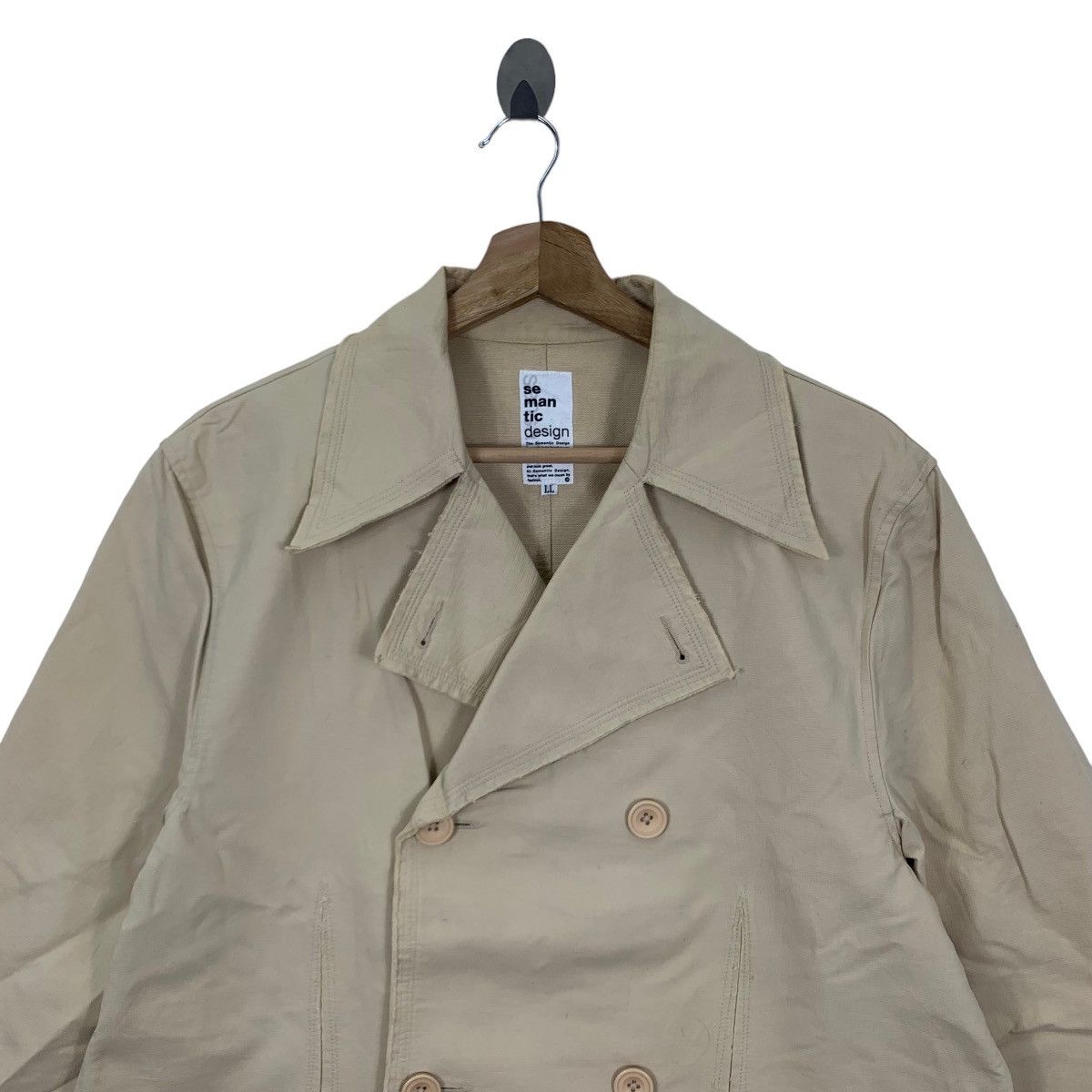 Vintage Vintage Semantic Design Double Breasted Button Jacket Size US L / EU 52-54 / 3 - 2 Thumbnail