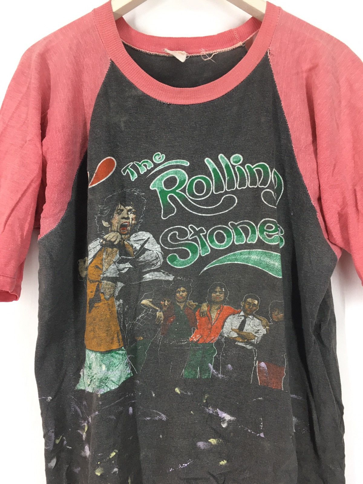 Band Tees Vtg 70s Rolling Stones Tattoo you bootleg distress shirt Size US XL / EU 56 / 4 - 3 Thumbnail