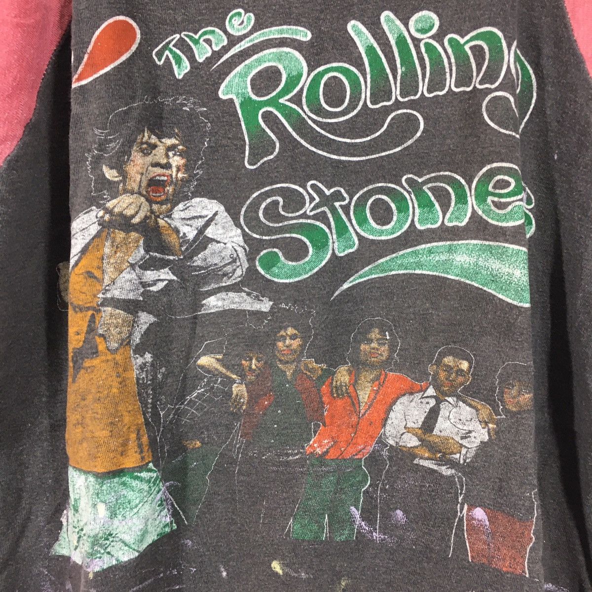 Band Tees Vtg 70s Rolling Stones Tattoo you bootleg distress shirt Size US XL / EU 56 / 4 - 4 Thumbnail