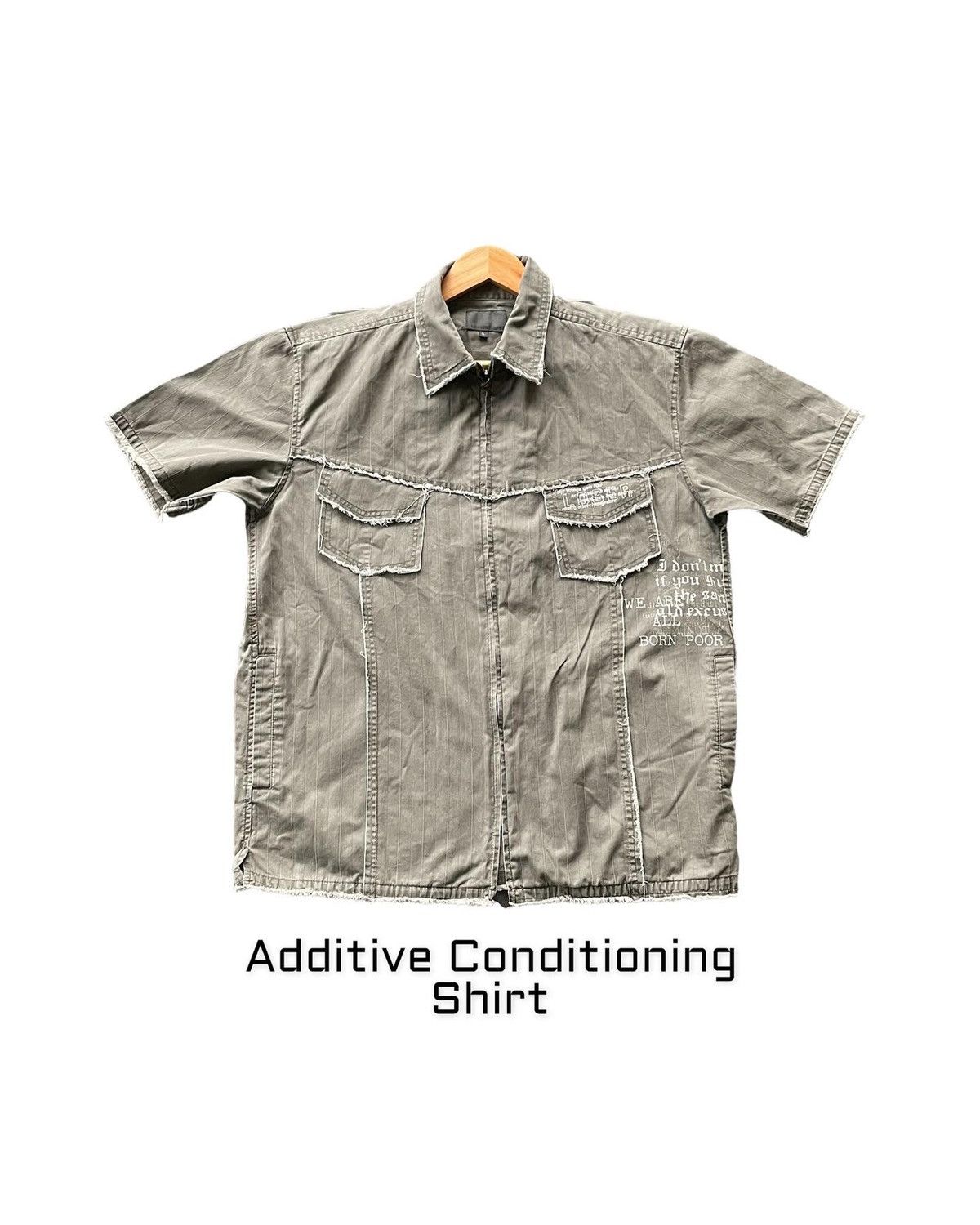 Japanese Brand Additive Conditiong Zipper Shirt Size US XL / EU 56 / 4 - 1 Thumbnail