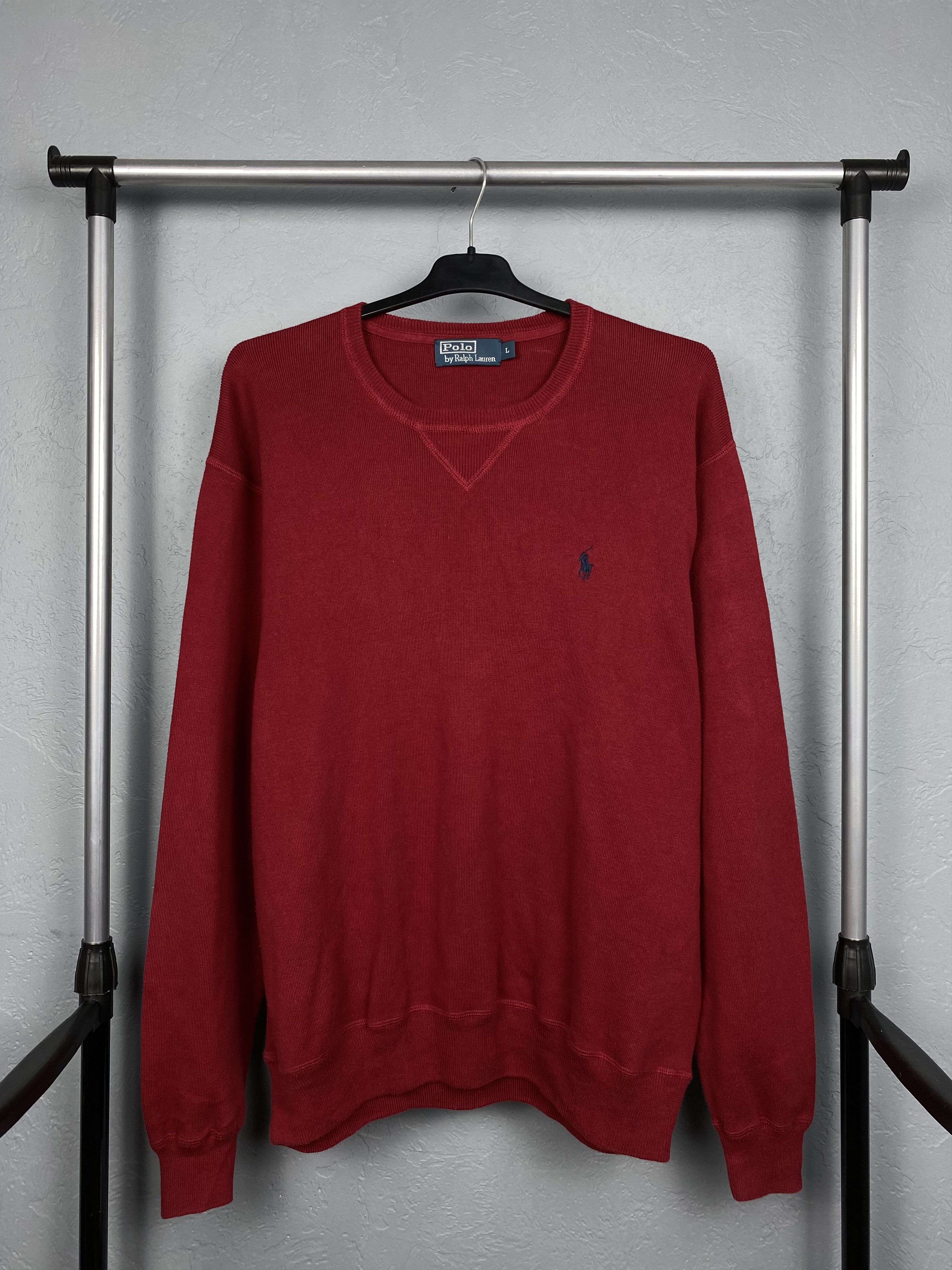 Polo Ralph Lauren Polo Ralph Lauren Vintage Knit Sweatshirt Sweater Size US L / EU 52-54 / 3 - 1 Thumbnail