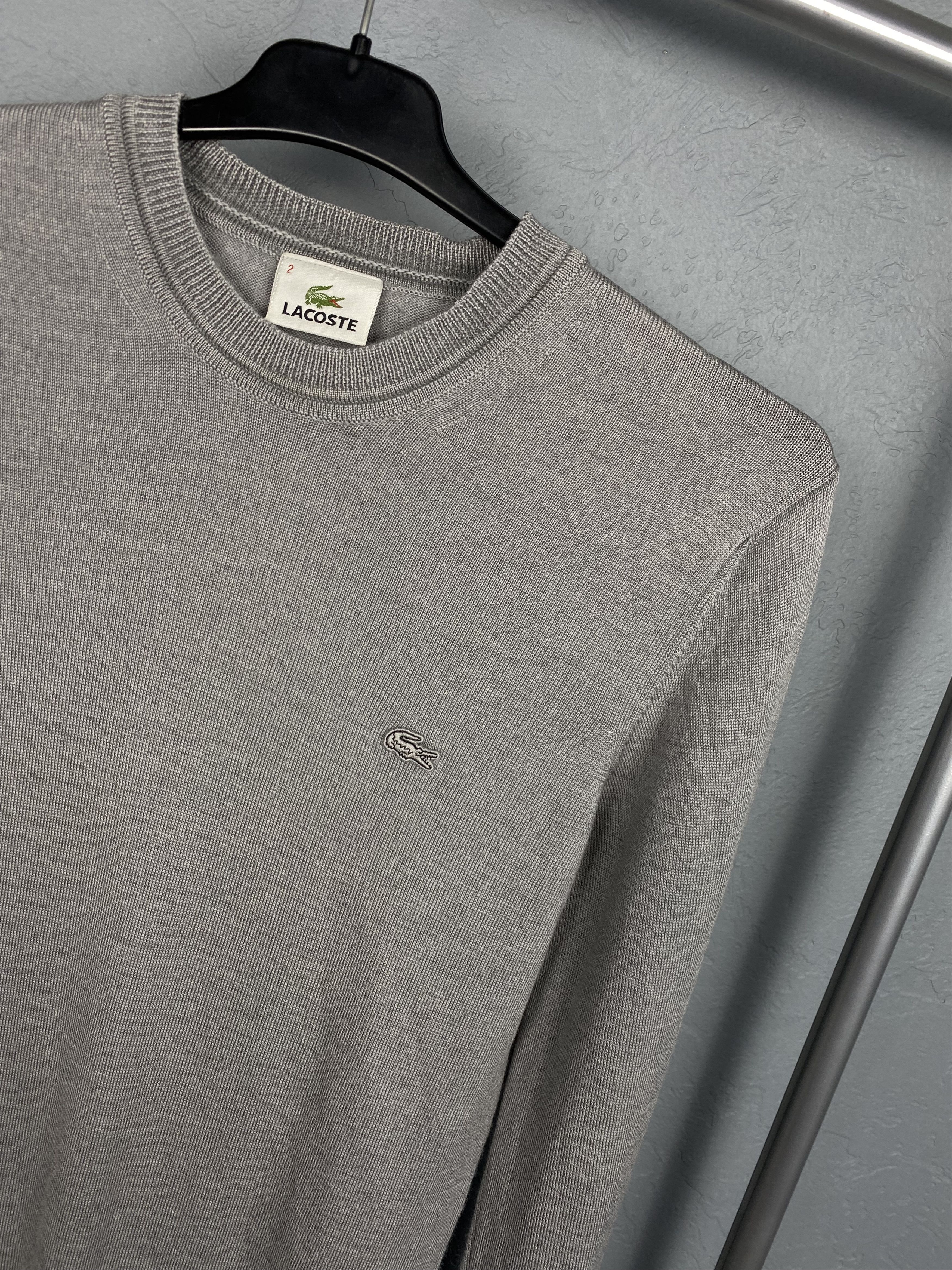 Lacoste Lacoste Vintage Mens Wool Knit Crew Neck Sweater Size US S / EU 44-46 / 1 - 2 Thumbnail