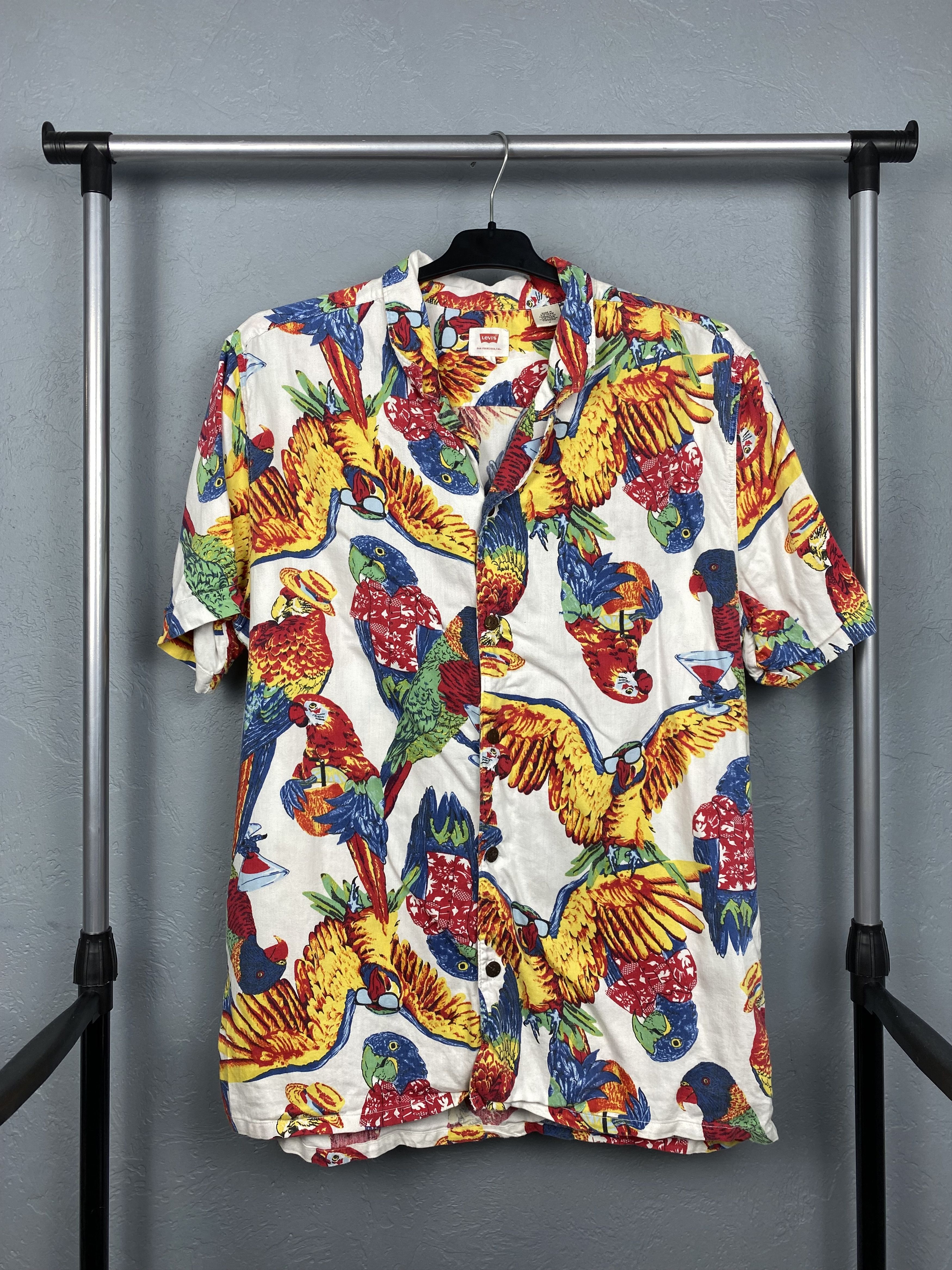 Levi's × Levi's Vintage Clothing Levis Vintage Mens Hawaiian Shirt Aloha Size US M / EU 48-50 / 2 - 1 Thumbnail