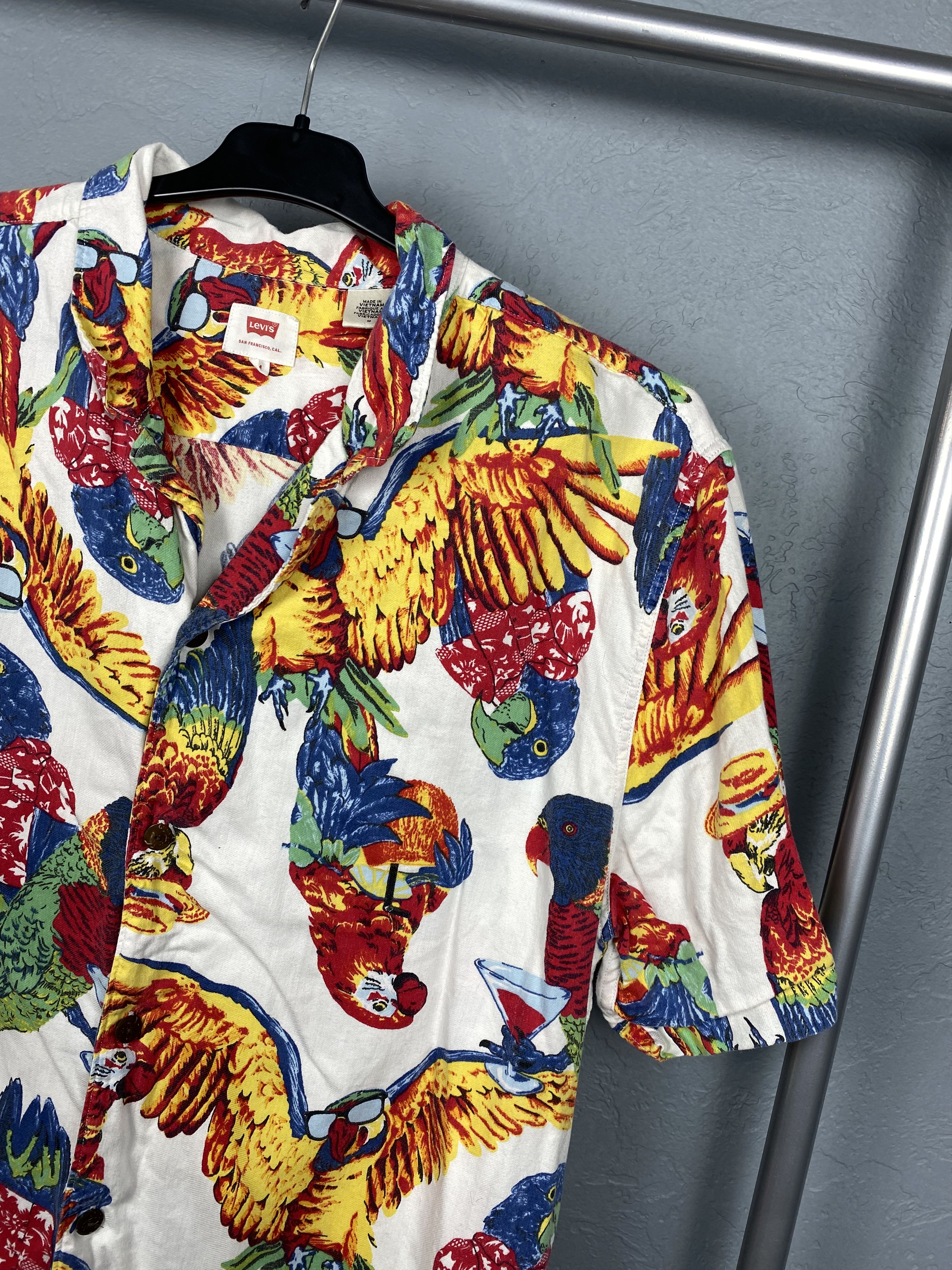 Levi's × Levi's Vintage Clothing Levis Vintage Mens Hawaiian Shirt Aloha Size US M / EU 48-50 / 2 - 2 Thumbnail