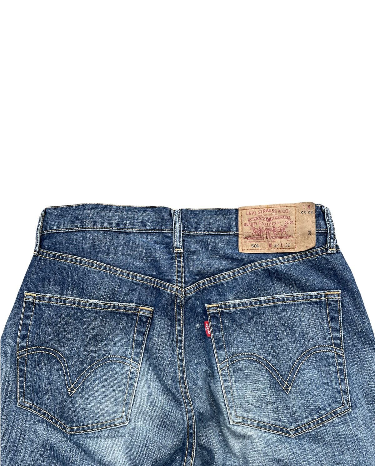 Levi's Levis 501 e 2003 Faded Wash Denim Size US 32 / EU 48 - 7 Thumbnail