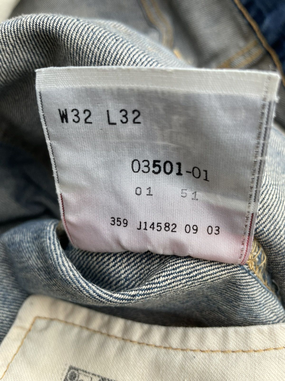 Levi's Levis 501 e 2003 Faded Wash Denim Size US 32 / EU 48 - 11 Thumbnail
